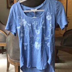 NWT Lucky Brand blue short sleeved shirt